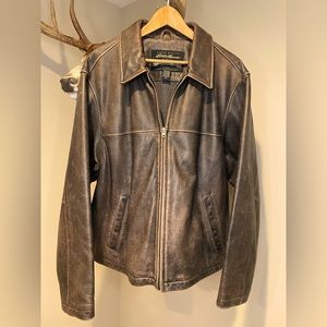 Eddie Bauer Premium Leather Jacket, Size XL